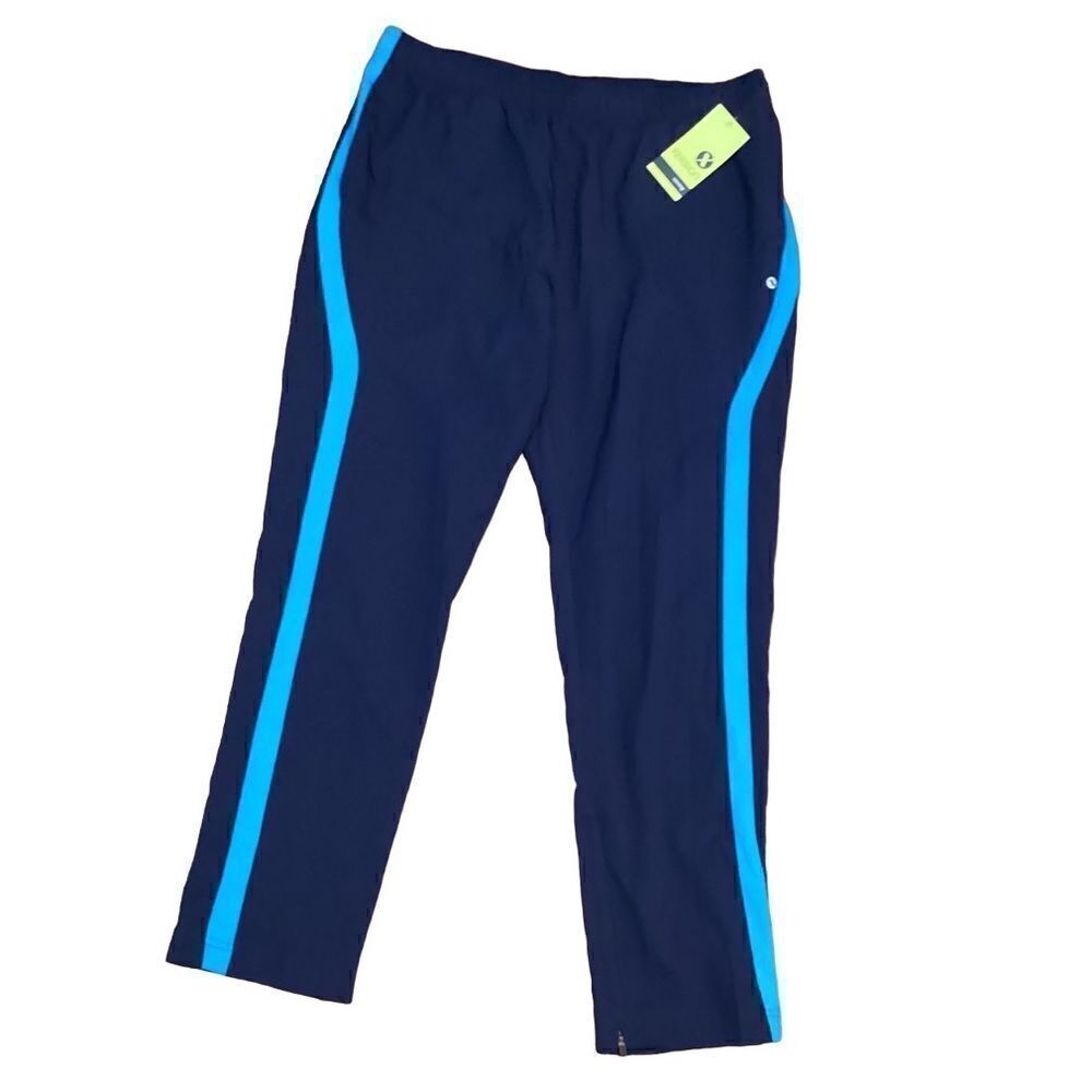 NWT Xersion Navy Blue Track Running Pants Large
